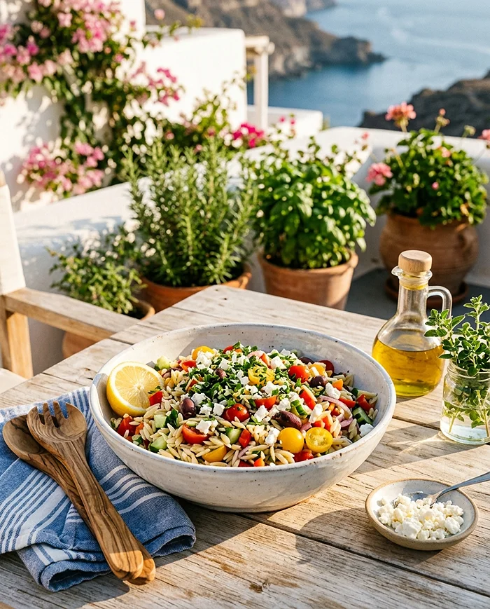 Greek Orzo Pasta Salad 4 Salad With Orzo Pasta