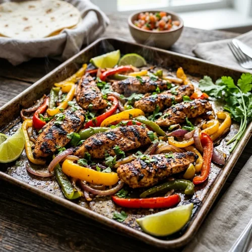 Sheet Pan Chicken Fajitas