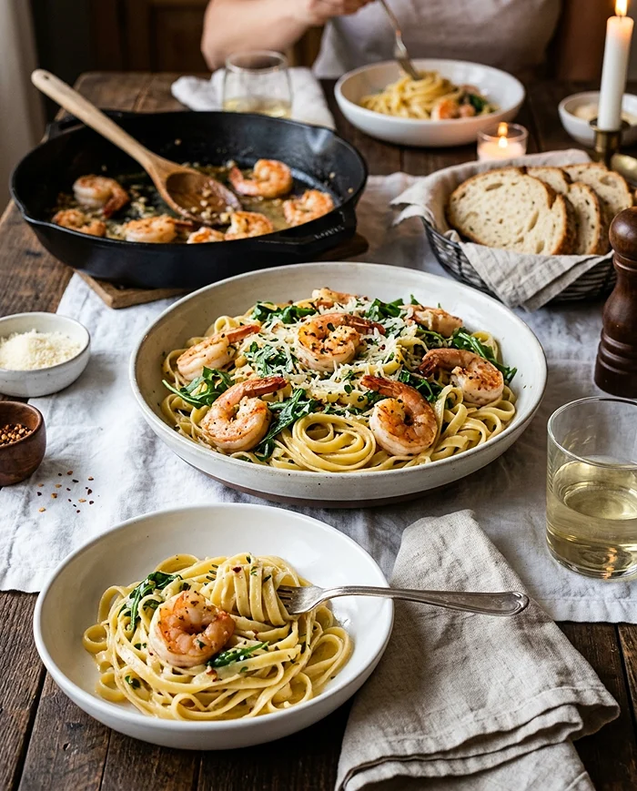 Garlic Butter Shrimp Pasta 4 Shrimp Pasta with Garlic Butter Sauce