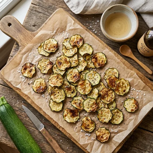 Simple Salt And Vinegar Zucchini Chips
