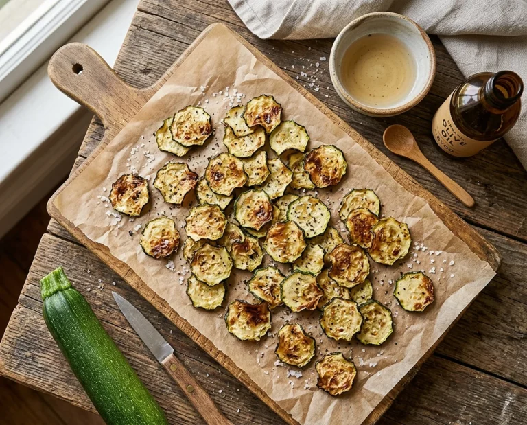 Simple Salt And Vinegar Zucchini Chips