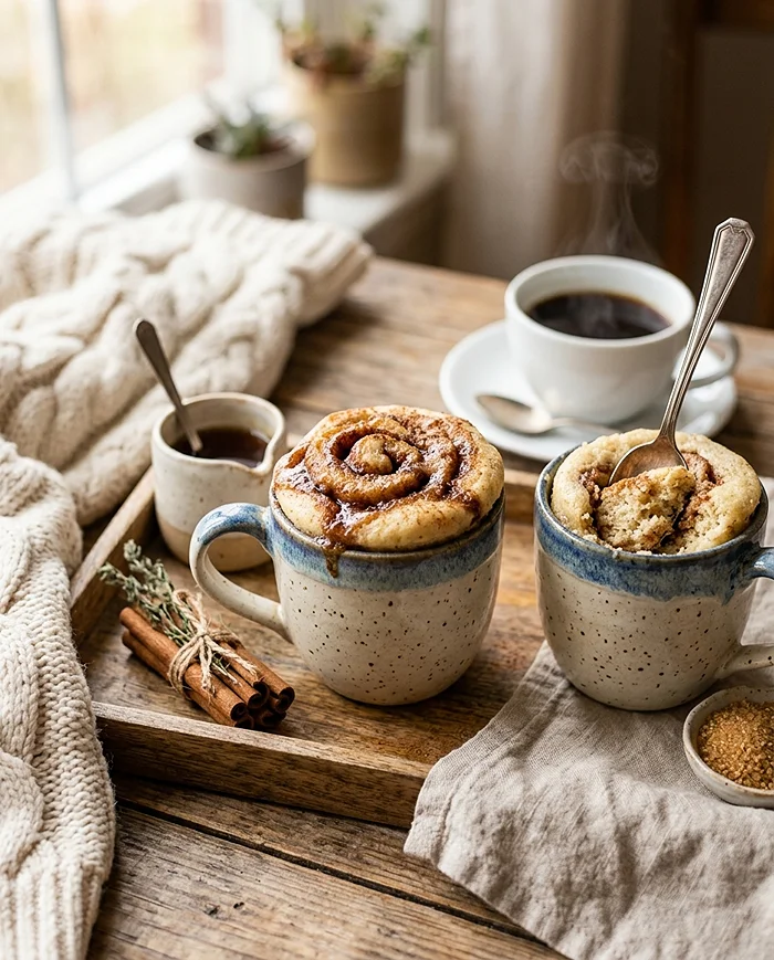 5-Min Cinnamon Roll Mug Cake 4 Small Batch Cinnamon Cake