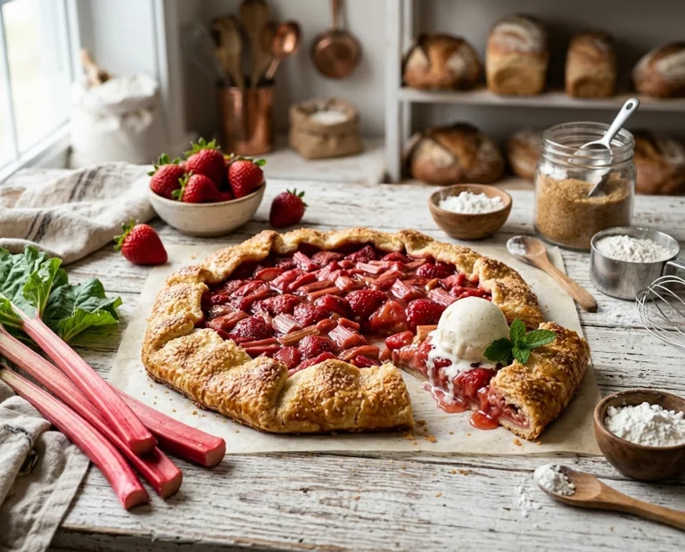 Strawberry Rhubarb Galette
