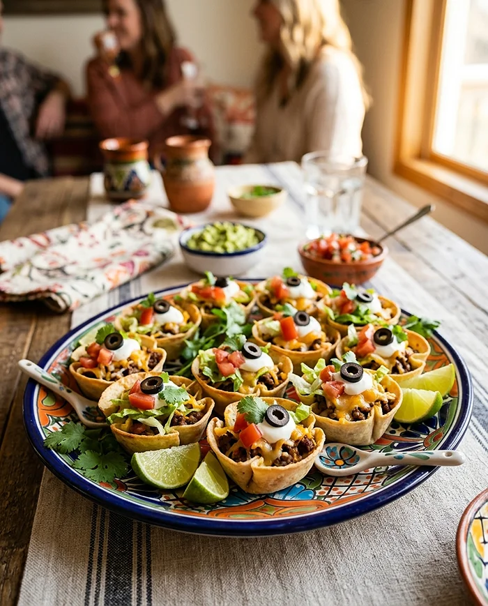 Mini Taco Cups 4 Taco Cups with Cheese