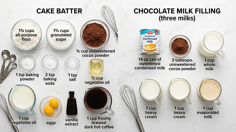 Tres Leches Cake With Chocolate