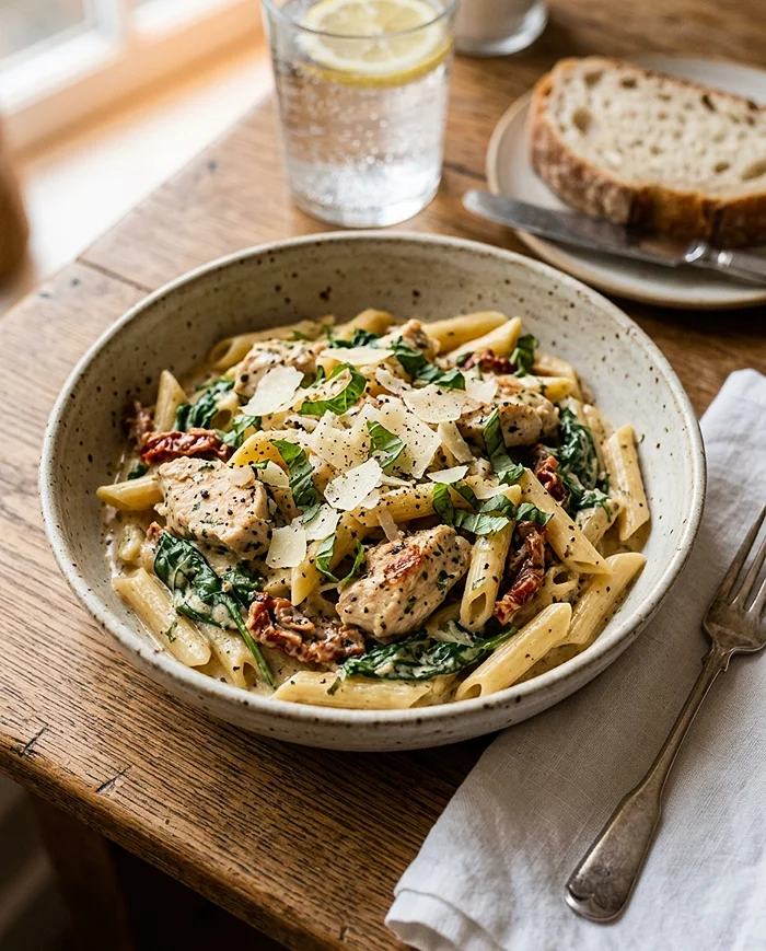 Creamy Tuscan Chicken Pasta 4 Weeknight Chicken Pasta Dinner