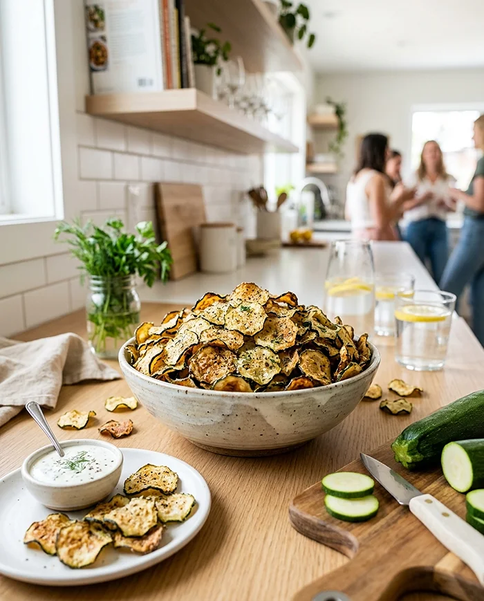 Crispy Zucchini Chips 4 Zucchini Snack Recipe