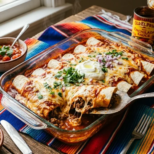 5-Ingredient Beef Enchiladas