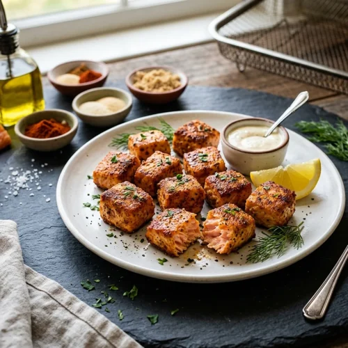 Air Fryer Salmon Bites