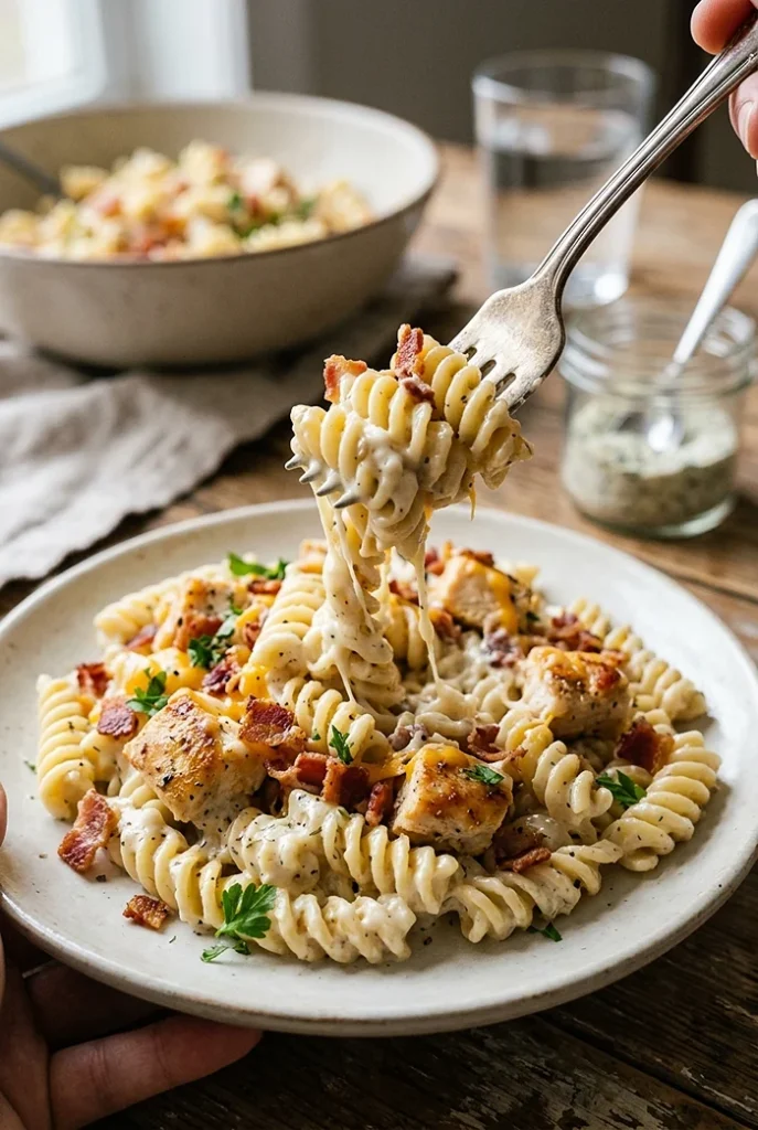Alfredo Ranch Chicken Pasta