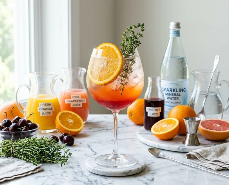 Aperol Spritz Mocktail