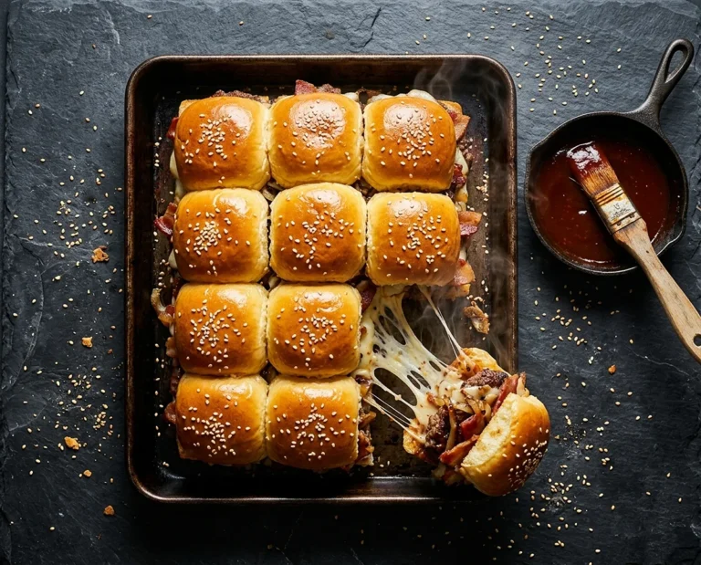 BBQ Bacon Cheeseburger Sliders