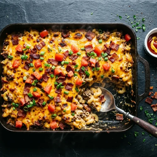 Bacon Cheeseburger Casserole 5 Bacon Cheeseburger Casserole