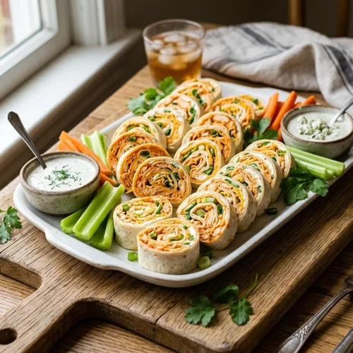 Buffalo Chicken Pinwheels