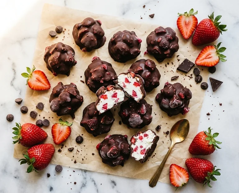 Chocolate Strawberry Greek Yogurt Clusters