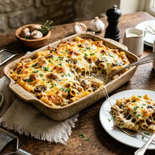 Creamy Chicken Pasta Bake