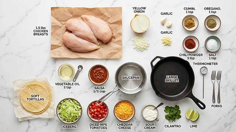 Crockpot Chicken Tacos
