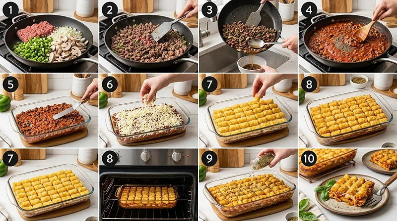 Pizza Tot Casserole 3 Easy Dinners On A Budget