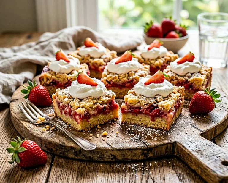 Easy Strawberry Shortcake Bars