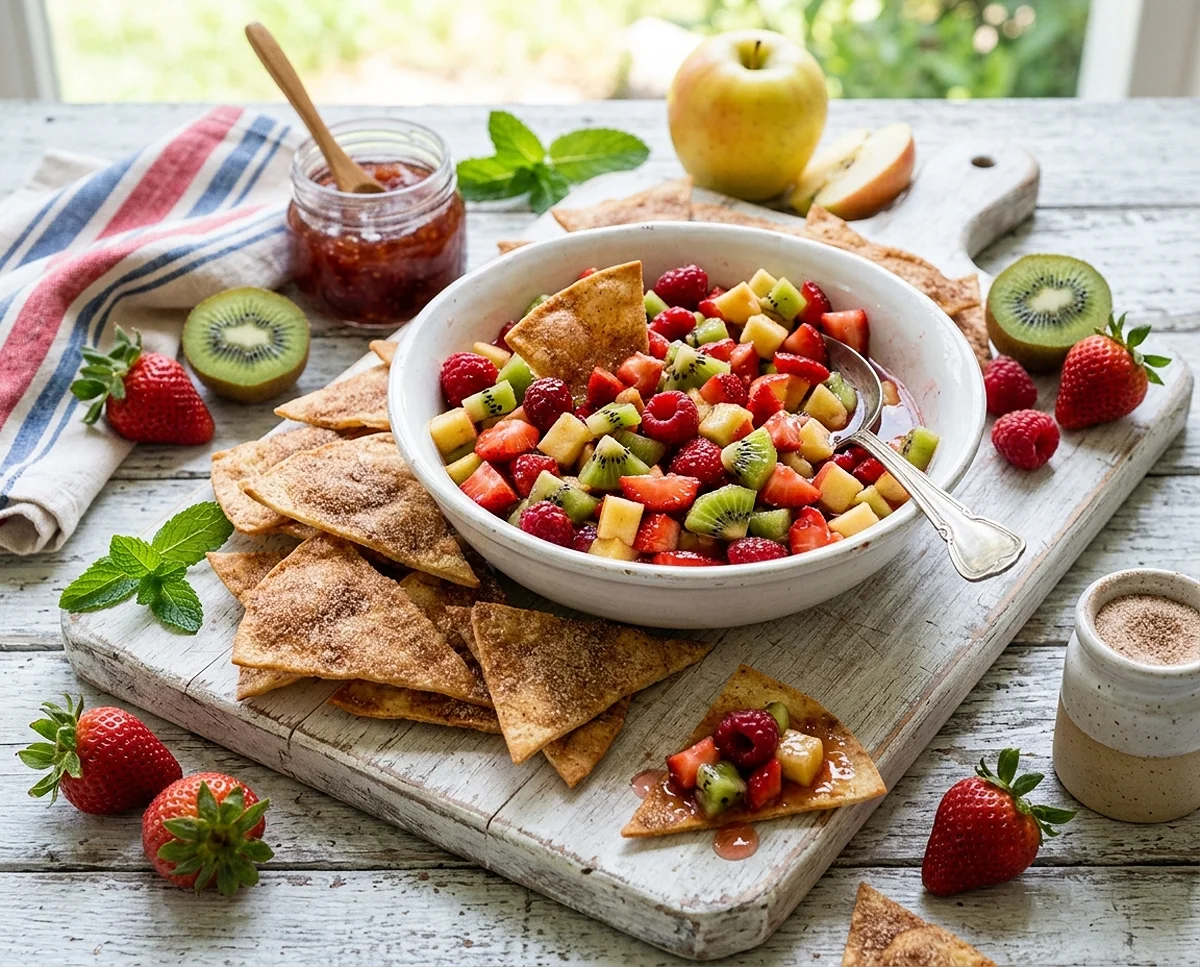 Fruit Pies, Cobblers & Crisps 15 Fruit Salsa with Cinnamon Chips