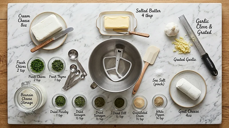 Homemade Boursin Cheese 2 Garlic Herb Boursin Cheese