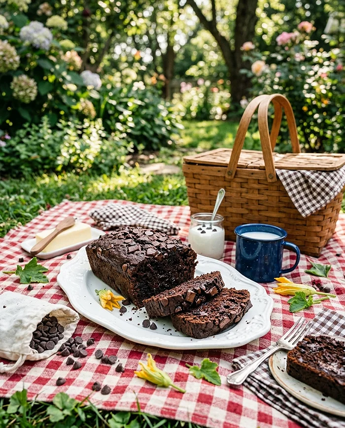 Healthy Chocolate Zucchini Bread Slices
