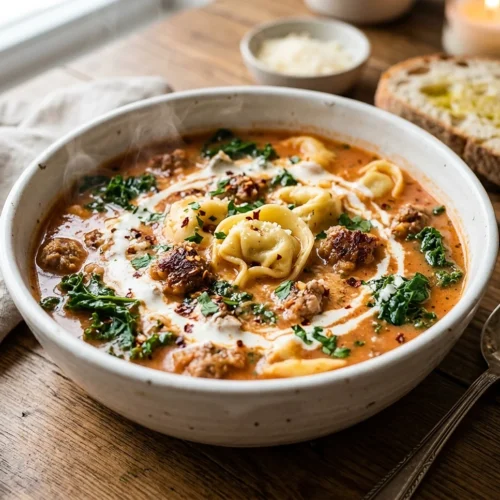 Italian Sausage Tortellini Soup