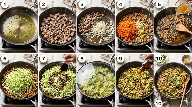 Low Carb Egg Roll In A Bowl