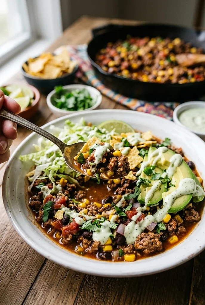 Ground Beef Taco 4 Low Carb Taco Skillet