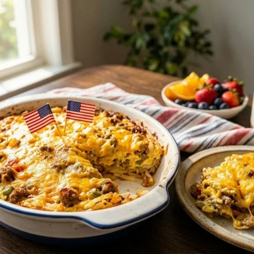 Memorial Day Breakfast Casserole