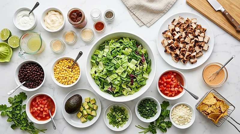 Mexican Cobb Salad Ingredients