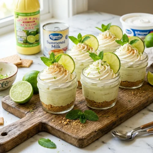 No-Bake Key Lime Pie Jars