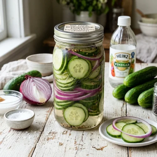 No Cook Refrigerator Pickles