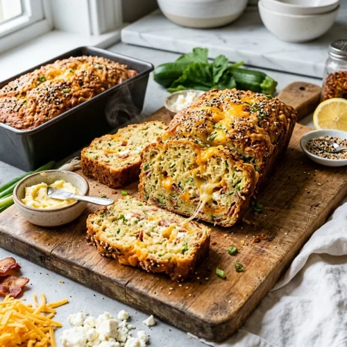 One Bowl Cheesy Zucchini Bread
