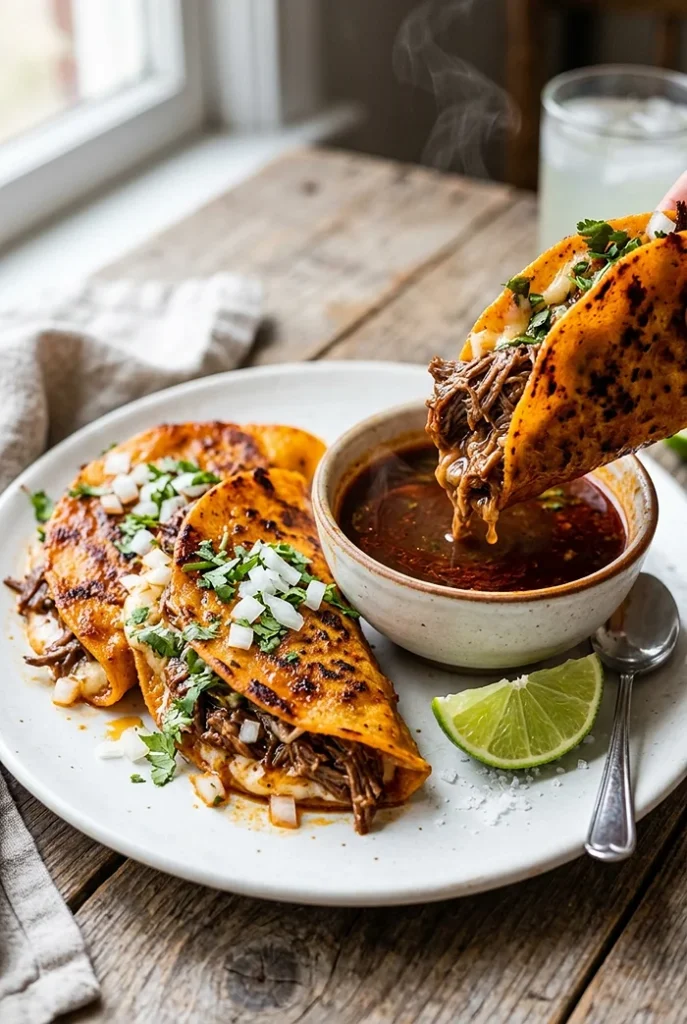 Slow Cooker Birria Tacos