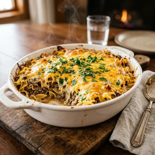 Sour Cream Beef Noodle Casserole
