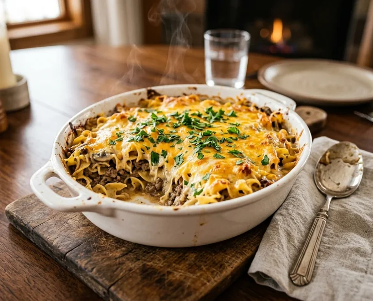 Sour Cream Beef Noodle Casserole