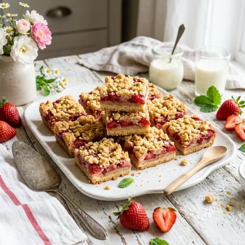 Strawberry Crumb Bars
