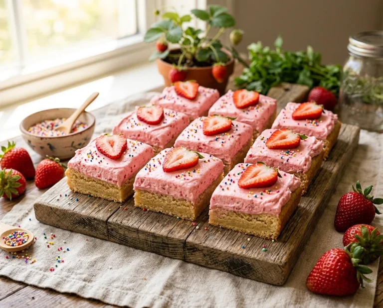 Strawberry Sugar Cookie Bars