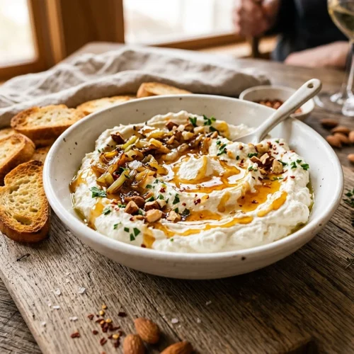 Whipped Feta Dip with Hot Honey