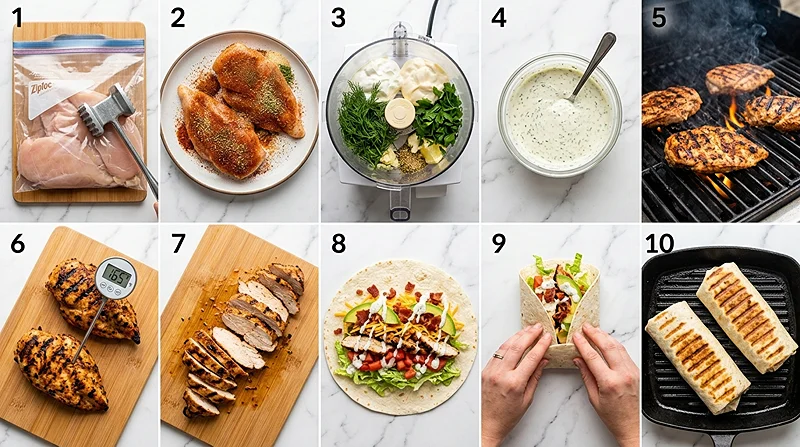 chicken lunch wraps