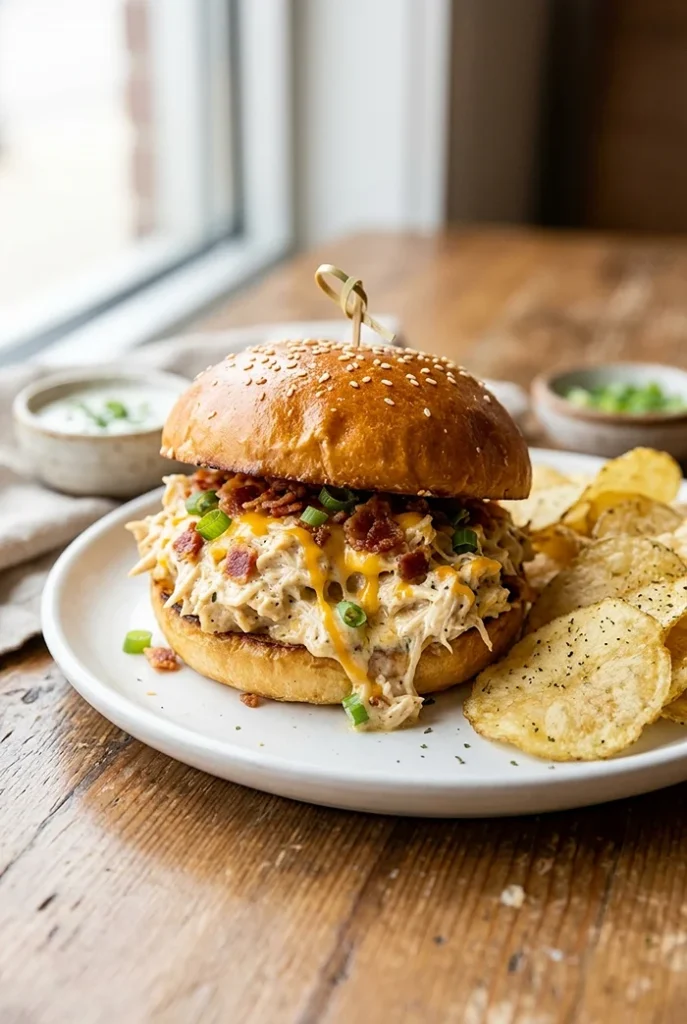 Crockpot Crack Chicken Sandwiches 4 comfort dinner