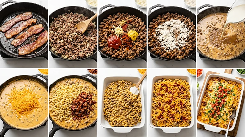 Bacon Cheeseburger Casserole 3 easy casserole recipe