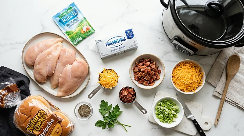 Crockpot Crack Chicken Sandwiches 2 easy sandwich dinner