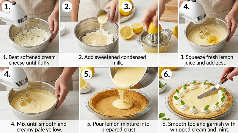 Lemon Icebox Pie 3 no-bake citrus pie