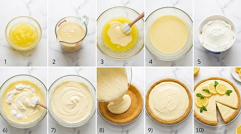 no bake lemon pie