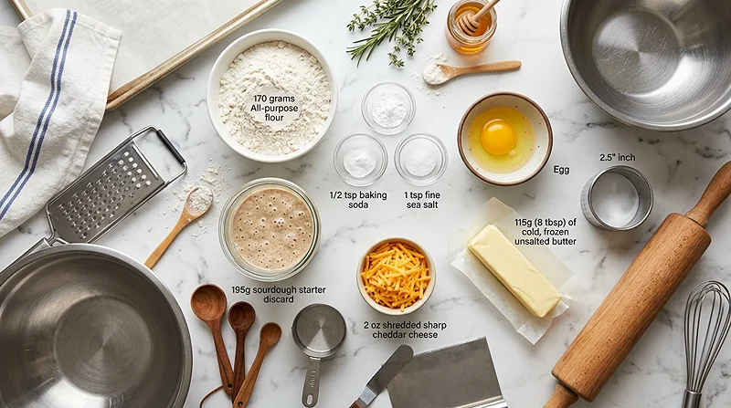 quick sourdough biscuits