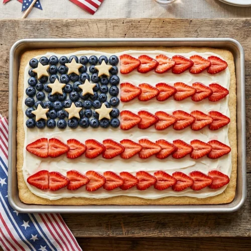 American Flag Fruit Pizza