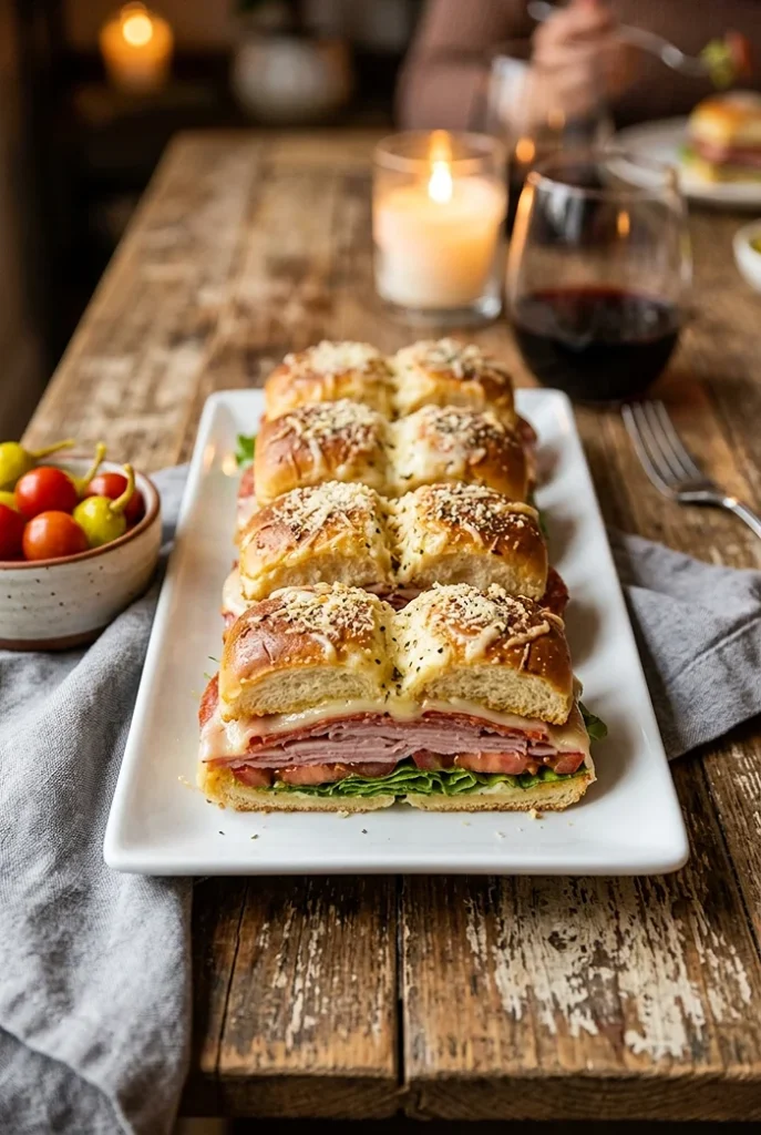 Baked Italian sliders