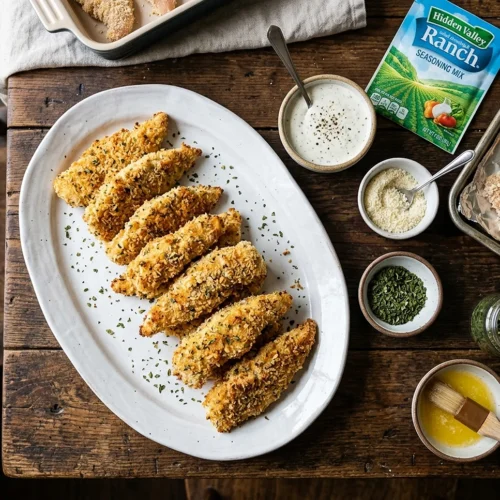 Baked Ranch Chicken Tenders 5 Baked Ranch Chicken Tenders